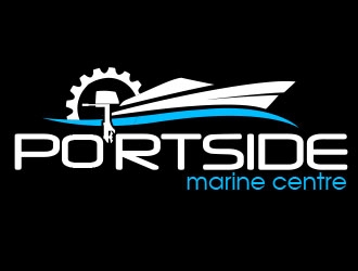PORTSIDE Marine Centre logo design by Vincent Leoncito