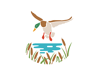 Duck Pond logo design by logolady
