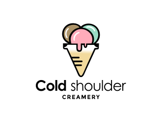Cold shoulder creamery logo design by aldesign