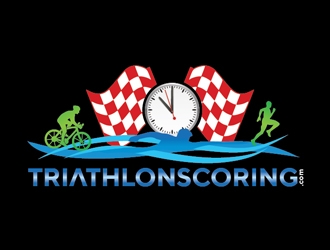 TriathlonScoring.com logo design by Roma