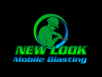 New Look Mobile Blasting logo design by beejo