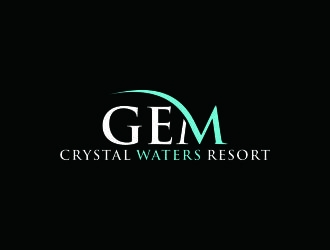GEM Crystal Waters Resort logo design by bricton