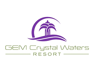 GEM Crystal Waters Resort logo design by SteveQ