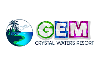 GEM Crystal Waters Resort logo design by 3Dlogos
