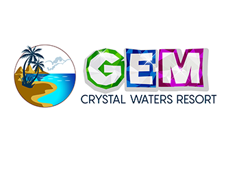 GEM Crystal Waters Resort logo design by 3Dlogos