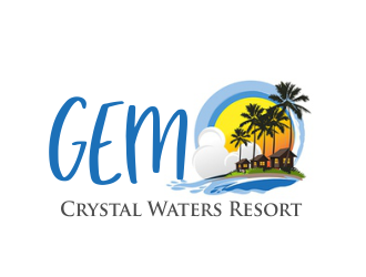 GEM Crystal Waters Resort logo design by ROSHTEIN