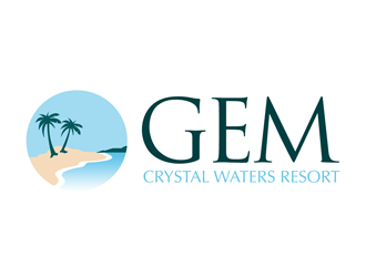GEM Crystal Waters Resort logo design by kunejo