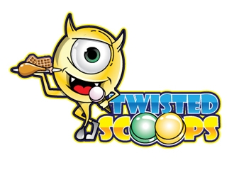 Twisted Scoops logo design by gogo