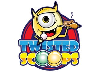 Twisted Scoops logo design by gogo