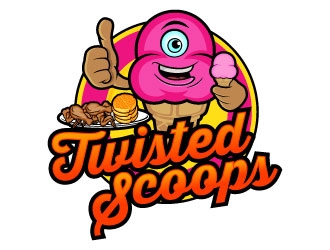 Twisted Scoops logo design by daywalker