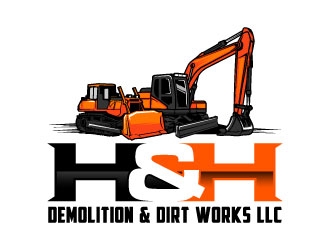 H&H Demolition & Dirt Works LLC logo design by daywalker
