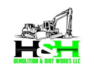 H&H Demolition & Dirt Works LLC logo design by daywalker