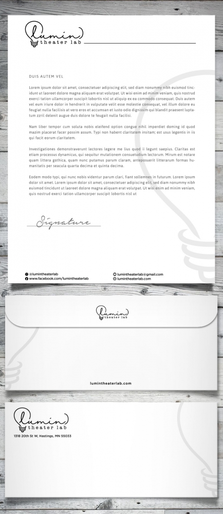 (lumin)theater lab logo design by scriotx