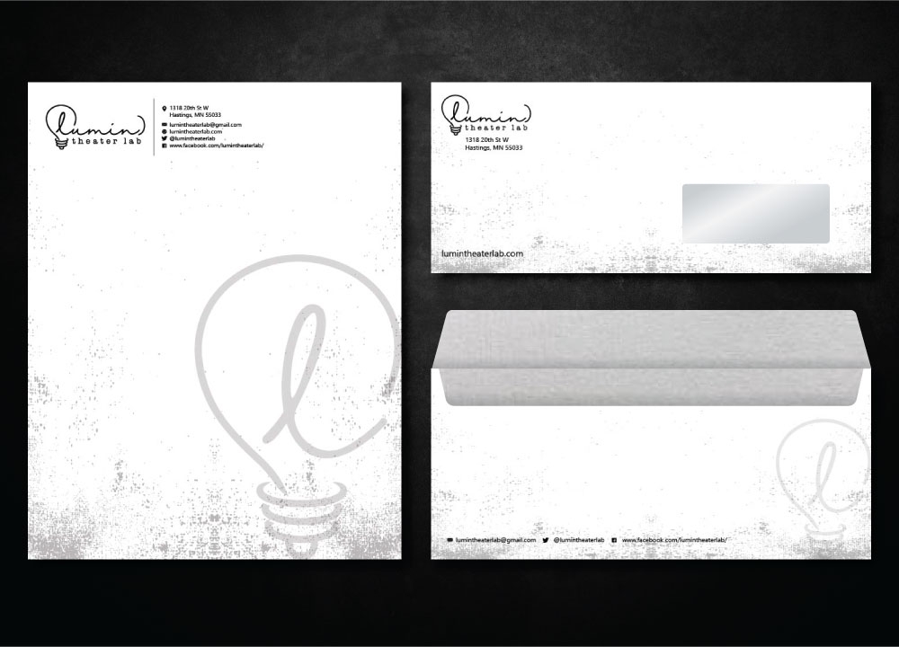 (lumin)theater lab logo design by Boomstudioz