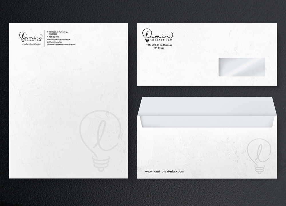 (lumin)theater lab logo design by KHAI