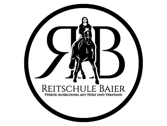 Reitschule Baier - Pferde-Ausbildung mit Herz und Verstand logo design by jaize