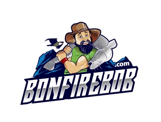 Bonfire Bob logo design by DreamLogoDesign
