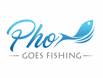Pho Goes Fishing logo design by up2date