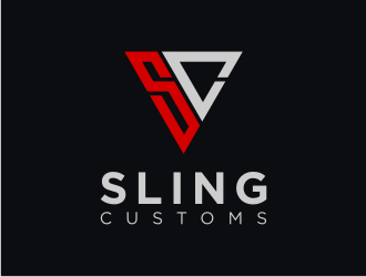 SLING CUSTOMS  logo design by LOVECTOR
