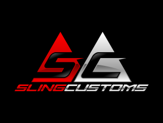 SLING CUSTOMS  logo design by ekitessar