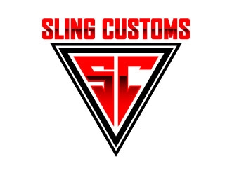 SLING CUSTOMS  logo design by daywalker