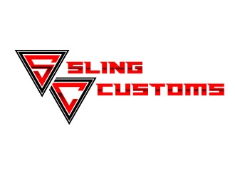 SLING CUSTOMS  logo design by daywalker