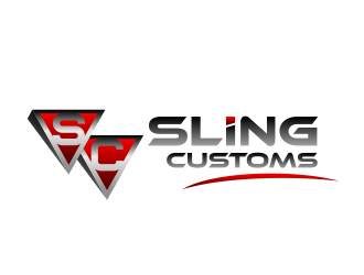 SLING CUSTOMS  logo design by serprimero