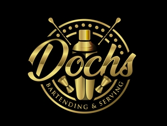 Dochs Bartending & Serving logo design by DreamLogoDesign