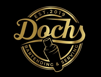 Dochs Bartending & Serving logo design by DreamLogoDesign