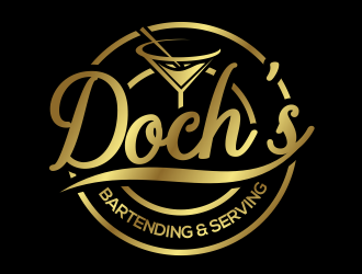 Dochs Bartending & Serving logo design by kopipanas