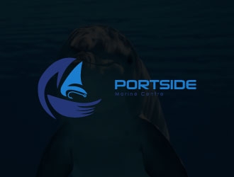 PORTSIDE Marine Centre logo design by GrafixDragon