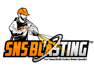 SNS BLASTING  logo design by THOR_