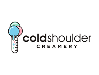 Cold shoulder creamery logo design by logolady