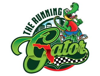 The Running Gator logo design by Godvibes