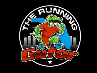 The Running Gator logo design by DreamLogoDesign