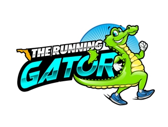 The Running Gator logo design by DreamLogoDesign