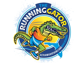 The Running Gator logo design by REDCROW