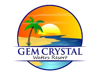 GEM Crystal Waters Resort logo design by LogoInvent