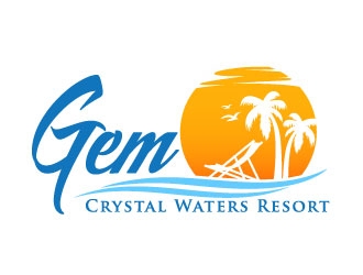GEM Crystal Waters Resort logo design by daywalker
