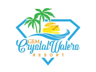 GEM Crystal Waters Resort logo design by jaize