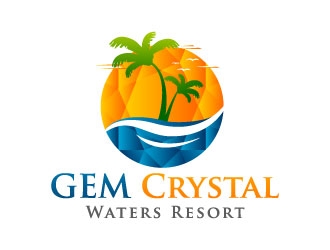 GEM Crystal Waters Resort logo design by J0s3Ph