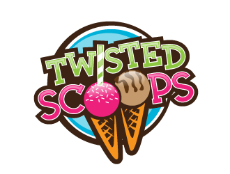 Twisted Scoops logo design by scriotx