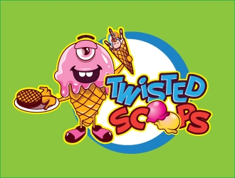 Twisted Scoops logo design by gogo