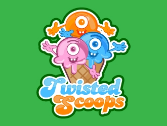 Twisted Scoops logo design by J0s3Ph
