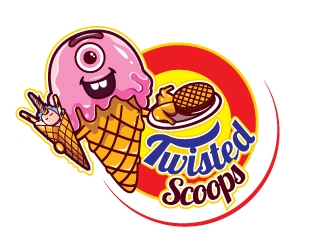 Twisted Scoops logo design by gogo