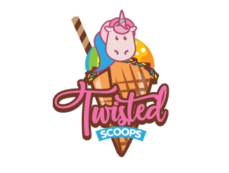 Twisted Scoops logo design by jaize