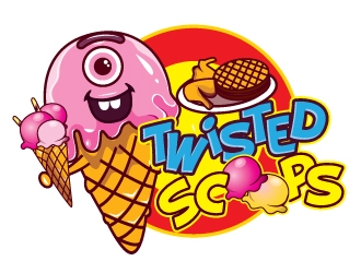 Twisted Scoops logo design by gogo