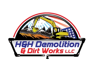 H&H Demolition & Dirt Works LLC logo design by logoguy
