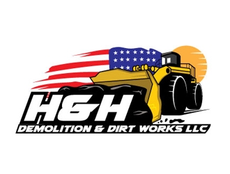 H&H Demolition & Dirt Works LLC logo design by logoguy