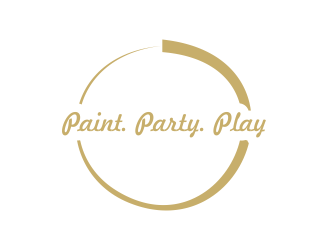 Paint. Party. Play logo design by Greenlight